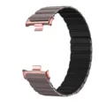 Ersatz magnetisches Silikon Armband Uhrenarmband für Smartwatch bequem und langlebig. - Roségold + Kaffee-Schwarz
