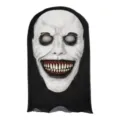 Spaventosa maschera di Halloween con cappuccio in rete nera per feste in costume horror. - Stile 10