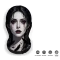 Halloween cuscino forma viso donna spaventoso gotico traspirante asciugatura rapida microfibra - Stile 25