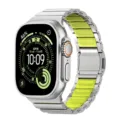 Titan Metall Magnetverschluss Armband für Apple Watch Ultra 2, robustes Ersatzarmband - 42-49mm / Titan - Grün