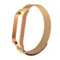 Vista dettagliata del cinturino in maglia milanese metallo oro rosa per tracker fitness. - Modello Band 7 / Oro rosa