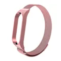 Cinturino in maglia milanese di metallo oro rosa di ricambio per smart fitness tracker. - Modello Band 7 / Rosa intenso