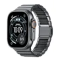 Titan Magnetarmband für Apple Watch Ultra, langlebiges Metall Ersatzarmband Zubehör. - 42-49mm / Grau-Schwarz