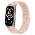Cinturino di ricambio in nylon intrecciato magnetico per smartwatch, rosa elegante. - Xiaomi Mi Band 3/4 / Rosa scintillante - cassa argento