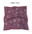 Luxury style paisley print satin square scarf for women, elegant retro silk-feeling neckerchief. - 70*70cm / All-over Purple Paisley RY-45