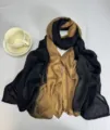 Elegante lange sjaal met verloop modal hijab omslagdoek mode accessoire voor dames dagelijkse stijl - RY-11