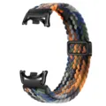 Λουράκι smartwatch από πλεγμένο νάιλον με μεταλλικό σύνδεσμο σε πολύχρωμο σχεδιασμό. - Σύνδεσμος μαύρος - παραλλαγή πολύχρωμο (μαγνητικό κούμπωμα)