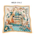 Luxe vintage stijl satijn vierkante sjaal voor dames, elegante dierenprint stijl. - 70*70cm / Vintage sprookje RY-01