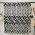 Grey diamond geometric print polyester long scarf shawl elegant fashion women accessory - RY-07