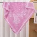 Pink paisley bandana square scarf, lightweight silky satin summer headwear and stylish neck shawl. - RY-08