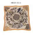 Luxurious printed imitation silk square scarf for women, elegant satin neck scarf. - 70*70cm / Earth Tone Collection RY-11