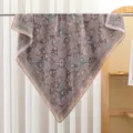 Elegant paisley print square scarf, lightweight satin silk feel headscarf for summer women styling. - RY-26