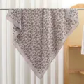 Summer paisley print square scarf, lightweight satin silk headscarf and shawl for women. - RY-34