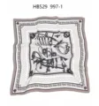 70cm black white silk square scarf women luxury satin hair band elegant floral neckerchief - 70*70cm / White Equestrian Retro Pattern RY-39