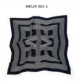 Classic geometric striped simulation silk square scarf for women, elegant satin neckerchief. - 70*70cm / Black Maze Pattern RY-30