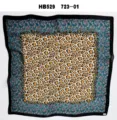 Women silk feeling square scarf chic floral leopard print versatile satin neckerchief - 70*70cm / Blue Leopard Print RY-54