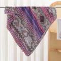 Elegant paisley print square scarf, premium silky satin material, vibrant multi-color design. - RY-41