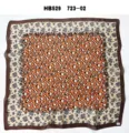 Imitation silk square scarf featuring leopard and floral print, elegant women neck scarf. - 70*70cm / Coffee Leopard Print RY-53