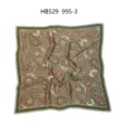 Vintage paisley print satin square scarf, elegant floral neckerchief for women daily. - 70*70cm / All-over Green Paisley RY-43