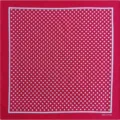 Red and white polka dot cotton bandana detail, classic retro square scarf for daily wear. - 54*54CM / Red