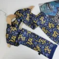 Luxury mens silk long scarf vintage dragon floral print suit ribbon business gift neckwear - Navy Gold Dragon Intertwined Floral Pattern