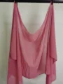 Solid color chiffon scarf and lightweight fashion shawl for women daily wear and travel. - Rouge Red