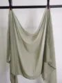 Effen chiffon sjaal lichtgewicht elegante omslagdoek voor dames dagelijks reizen - Aqua