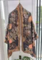 Chinese stijl vintage bloemen geprint zijden sjaal en omslagdoek voor elegante dames - Xiangyun elegante charme RY-04