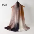 Farbverlauf gedruckter Baumwollschal Variante 22, leichtes Schal-Tuch für Damen Mode - RY-22