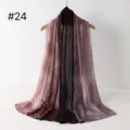 Verlauf langer Schal leichtes Hijab Mode Tuch elegante Damen Wickelaccessoires - RY-24