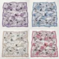 Vintage floral printed overlocked square scarf multipack fashion headscarf accessory - No. 016