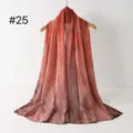 Verlauf bedruckter Viskoseschal, leichtes Kopftuch Schultertuch Variante Stil #25. - RY-25