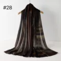 Gedruckter Baumwollschal mit Farbverlauf, Variante 28, leichtes Tuch und eleganter Schal. - RY-28