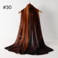 Gedruckter Modal Langschal Schal, leichtes Kopftuch, Farbverlauf Design Variante Nummer dreissig. - RY-30