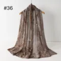 Viskose bedruckter Farbverlauf Schal, leichtes Kopftuch und Schultertuch Variante Nr.36. - RY-36