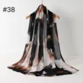 Abstraktes Druck langes Tuch leichtes weiches Schal Farbverlauf Damen Mode Accessoire - RY-38