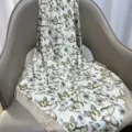 Women's imitation silk twill small silk scarf with elegant butterfly print, versatile fashion accessory. - RY-34