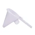 Vista detallada del dispensador de masa blanco, embudo de plástico para repostería y pasteles. - Embudo para masa