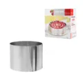 Stainless steel adjustable cake ring mousse mold baking tool with retail packaging - 10CM Height Color Box Set