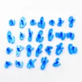 Lowercase English alphabet cookie cutter set, plastic fondant cake baking molds tools. - Lowercase Letters