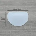 Baking scraper semi-circular plastic dough cutter for pastry and cake decoration tools - Hard Scraper / White