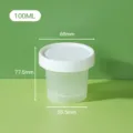 100ml tasse a dessert en plastique pot transparent yaourt pouding avec couvercle - Tasse de Gelée d'Herbe 100ml