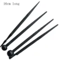 4 pcs black clay modeling tools 16cm long polymer clay fondant cake sculpting shaping kit - Petal Veining Tool