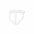 Peach shaped cartoon pastry baking mold, durable white plastic bun mold embosser tool. - Peach