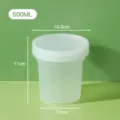500ml tazza da dessert in plastica con coperchio trasparente yogurt budino contenitore - Tazza di Gelatina d'Erba 500ml