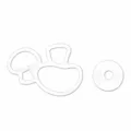 Mushroom cartoon steamed bun mold baking pastry DIY kitchen tool white plastic cutter set - Mushroom