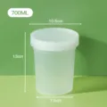 bicchiere dessert plastica 700ml yogurt insalata di frutta contenitore trasparente coperchio - Tazza di Gelatina d'Erba 700ml