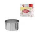 Adjustable stainless steel cake ring for baking mousse and chiffon cakes 6 to 12 inch. - 8.5CM Height Color Box Set
