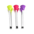 Mini pince alimentaire en acier inoxydable avec têtes en silicone en forme de coquillage - Mini pinces à nourriture en forme de coquillage