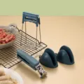 Kitchen Anti-Scalding Clip Set, Blue Stainless Steel Bowl and Plate Gripper Tool - Anti-scald 3-Piece Set